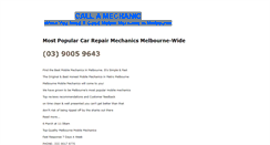 Desktop Screenshot of callamobilemechanic.com.au
